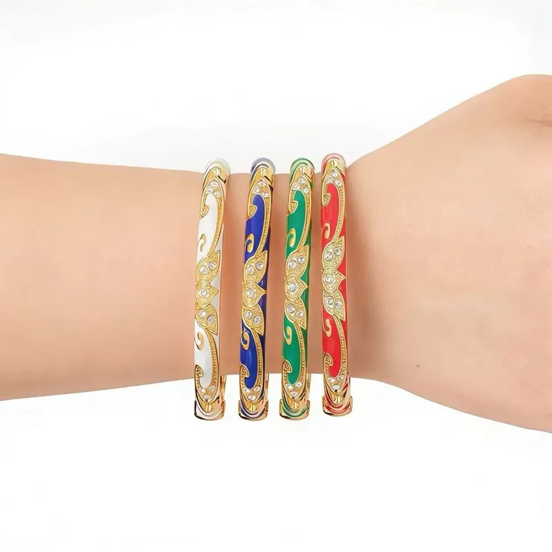 Priya Cloisonné Bangle Set