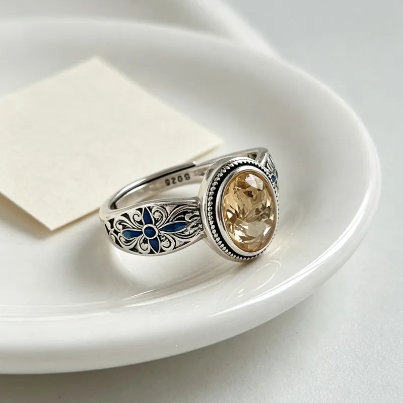 Kiara Citrine Vine Ring